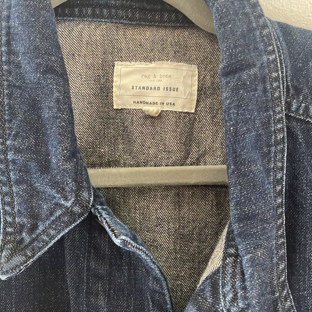 Rag & Bone Dark wash Mens denim jacket - Picture 2 of 5